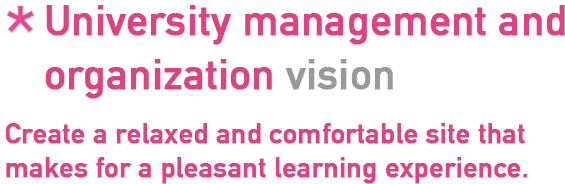 University management and organization vision