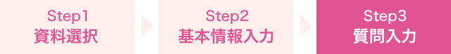 Step3. 質問入力