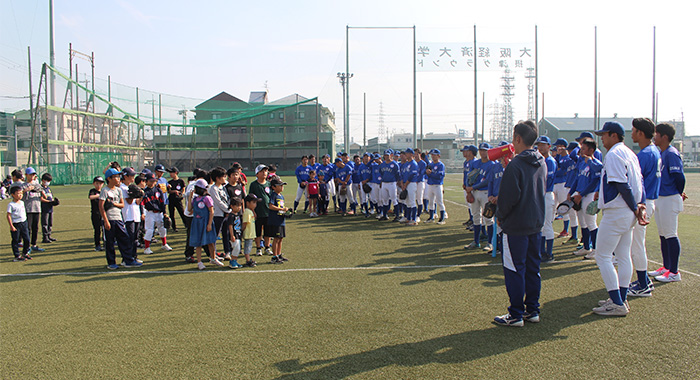 大経大キッズカレッジ2023「野球教室」