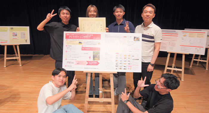 「インターカレッジフォーラム2025in奈良きたまち」で、臼田ゼミがきたまち賞を受賞