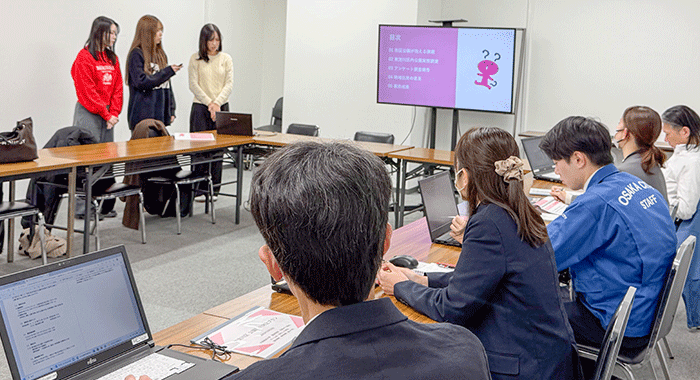 東淀川区の小規模公園を対象にした魅力向上プランを大阪市役所に報告