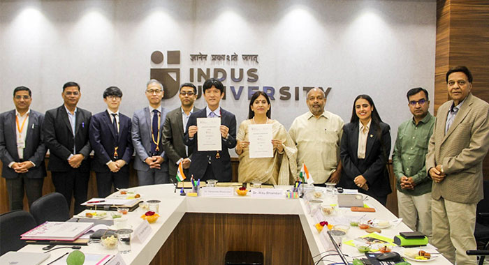 インダス大学（インド）との一般交流協定を締結