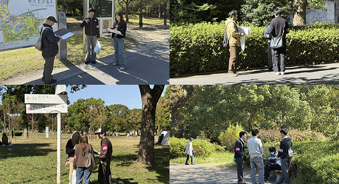 鶴見緑地パークセンターと連携し、公園利用者アンケート調査を実施